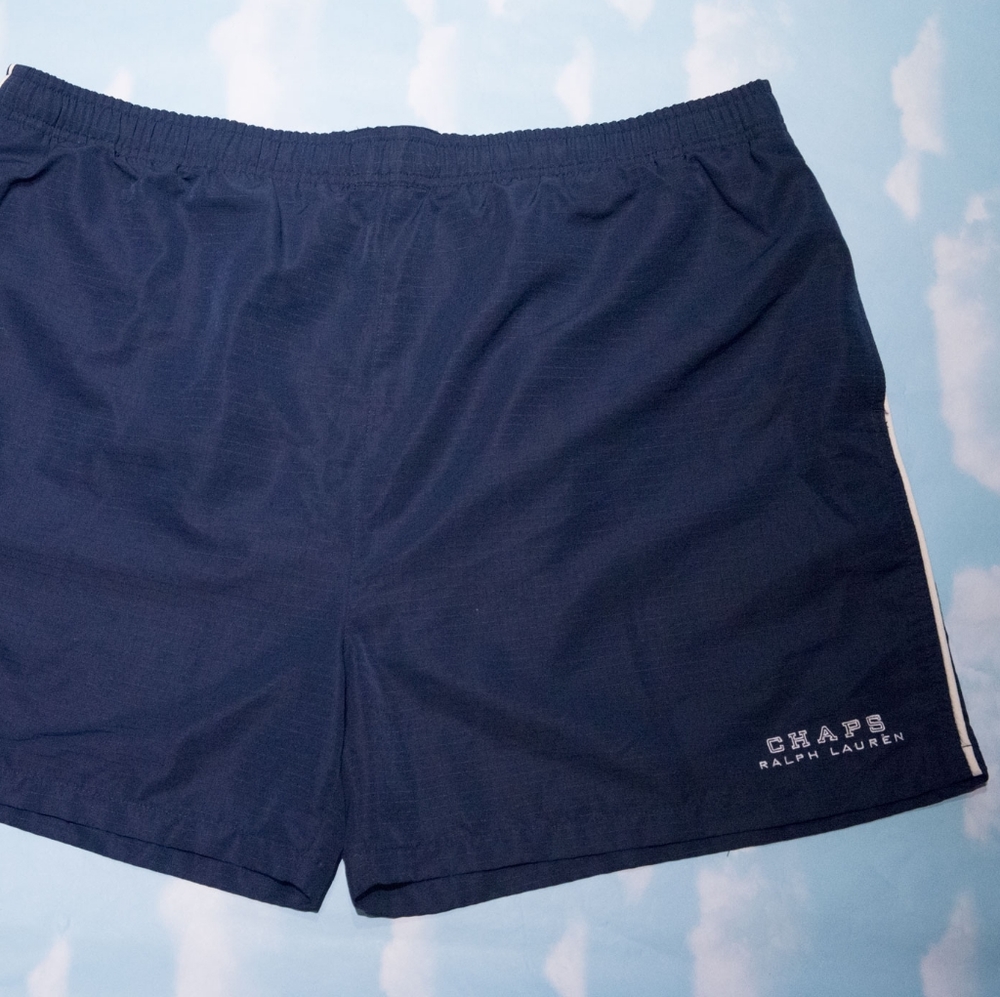 Vintage Navy Blue Chaps Ralph Lauren Men's Size XXL Swim Trunks